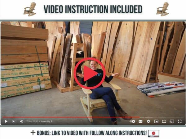 Building Rocking Adirondack Chair