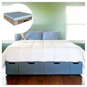 diy platform bed with storage plans