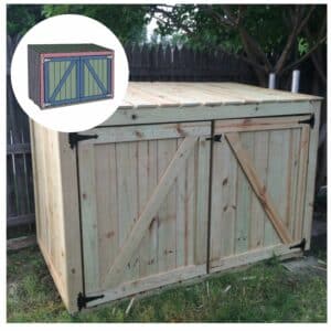 DIY Trash Can Enclosure Plans