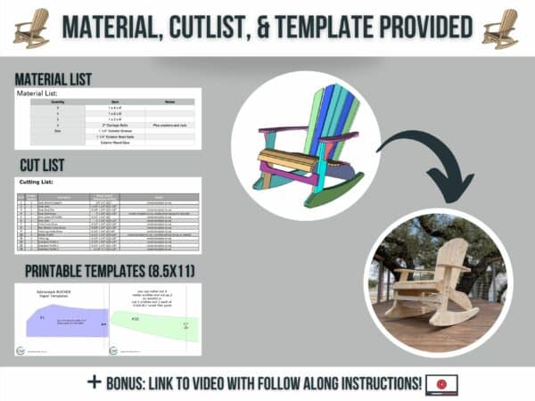 Rocking Adirondack Chair Plans