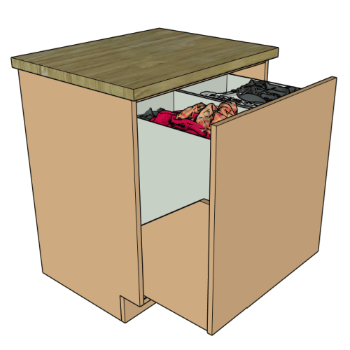DIY Laundry Drawer Plans
