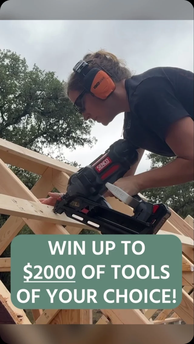 Giveaway Alert!! The winner of the @sencobrands giveaway will be given a $2,000 budget to spend on nail guns! Even if you have nailers, the Senco line is an upgrade! Don’t miss your chance to win. Link is in my bio.