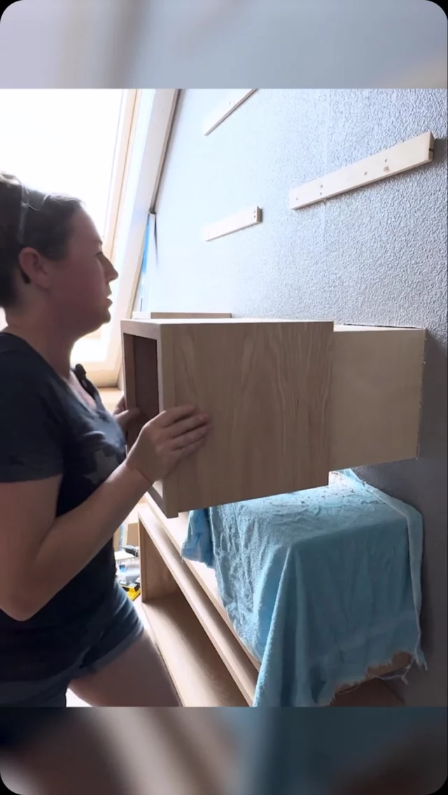Check out my full video on YouTube showing you how to make a floating bookshelf that doubles as a sneaky hidden compartment! #hiddenstorage #whatareyouhiding #wd40 #WD40BrandPartner